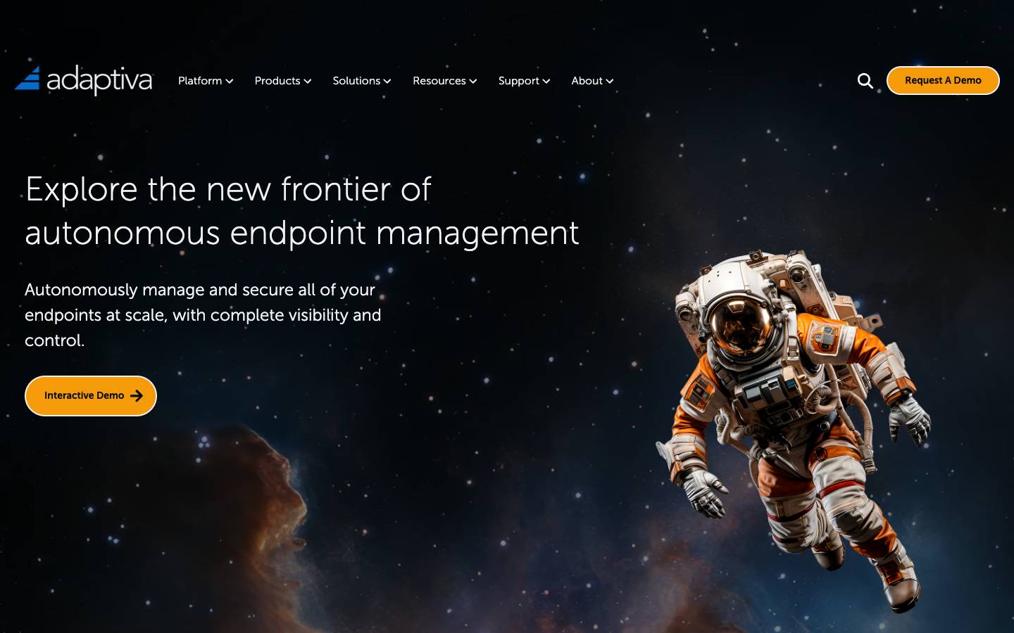 Adaptiva's homepage, as read on Oct 2, 2026