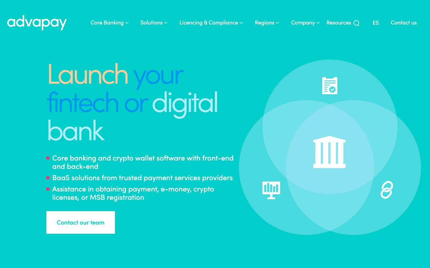 Advapay's homepage, as read on Oct 2, 2026