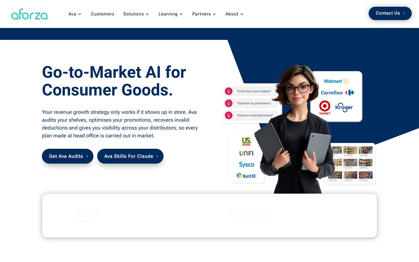 Aforza's homepage, as read on Oct 2, 2026