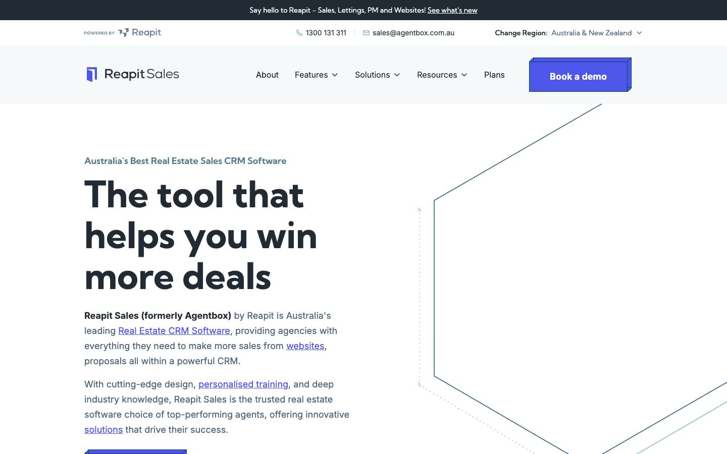 Agentbox's homepage, as read on Oct 2, 2026