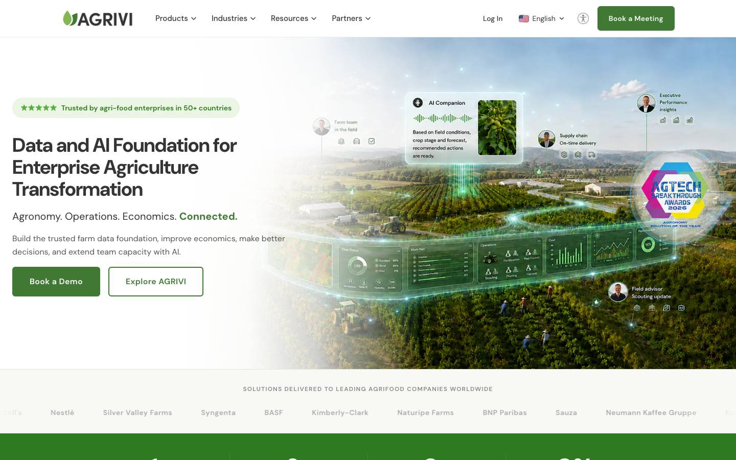 AGRIVI's homepage, as read on Oct 2, 2026
