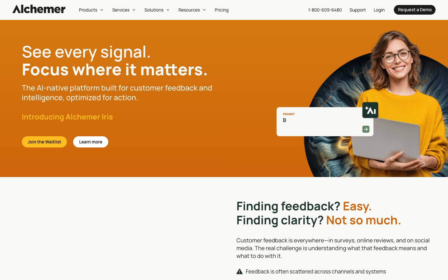 Alchemer's homepage, as read on Oct 2, 2026