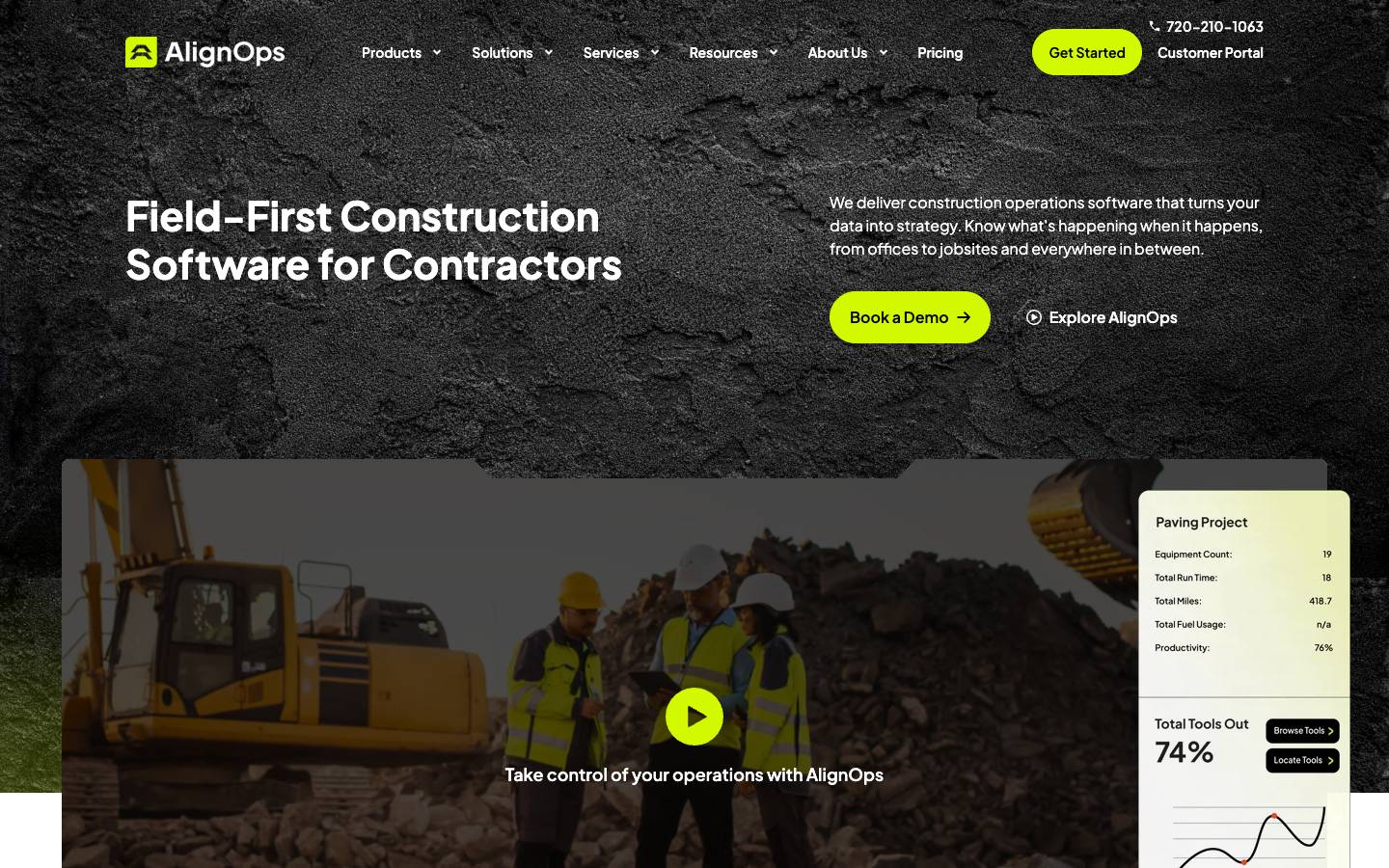 AlignOps's homepage, as read on Oct 2, 2026