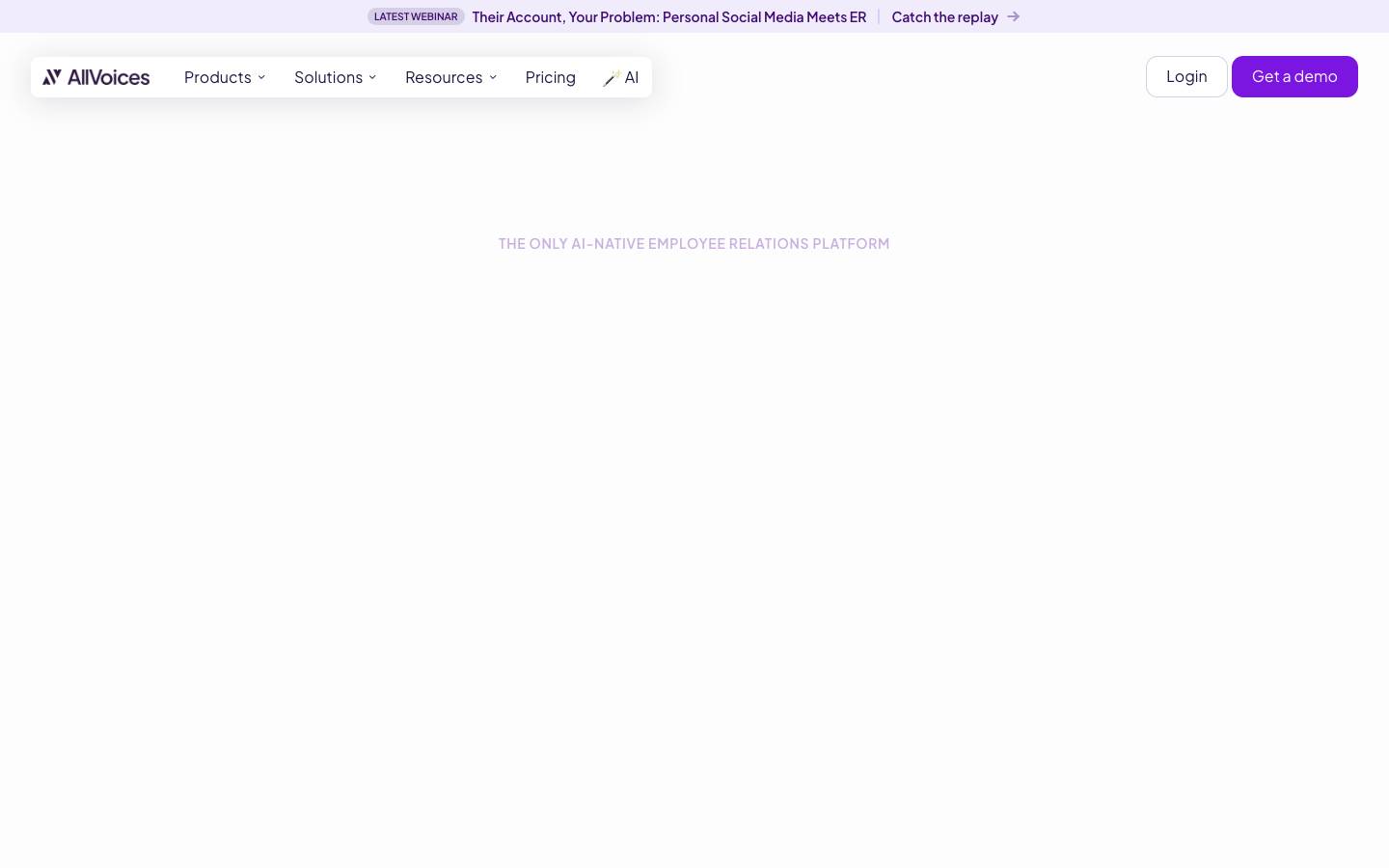 AllVoices's homepage, as read on Oct 2, 2026
