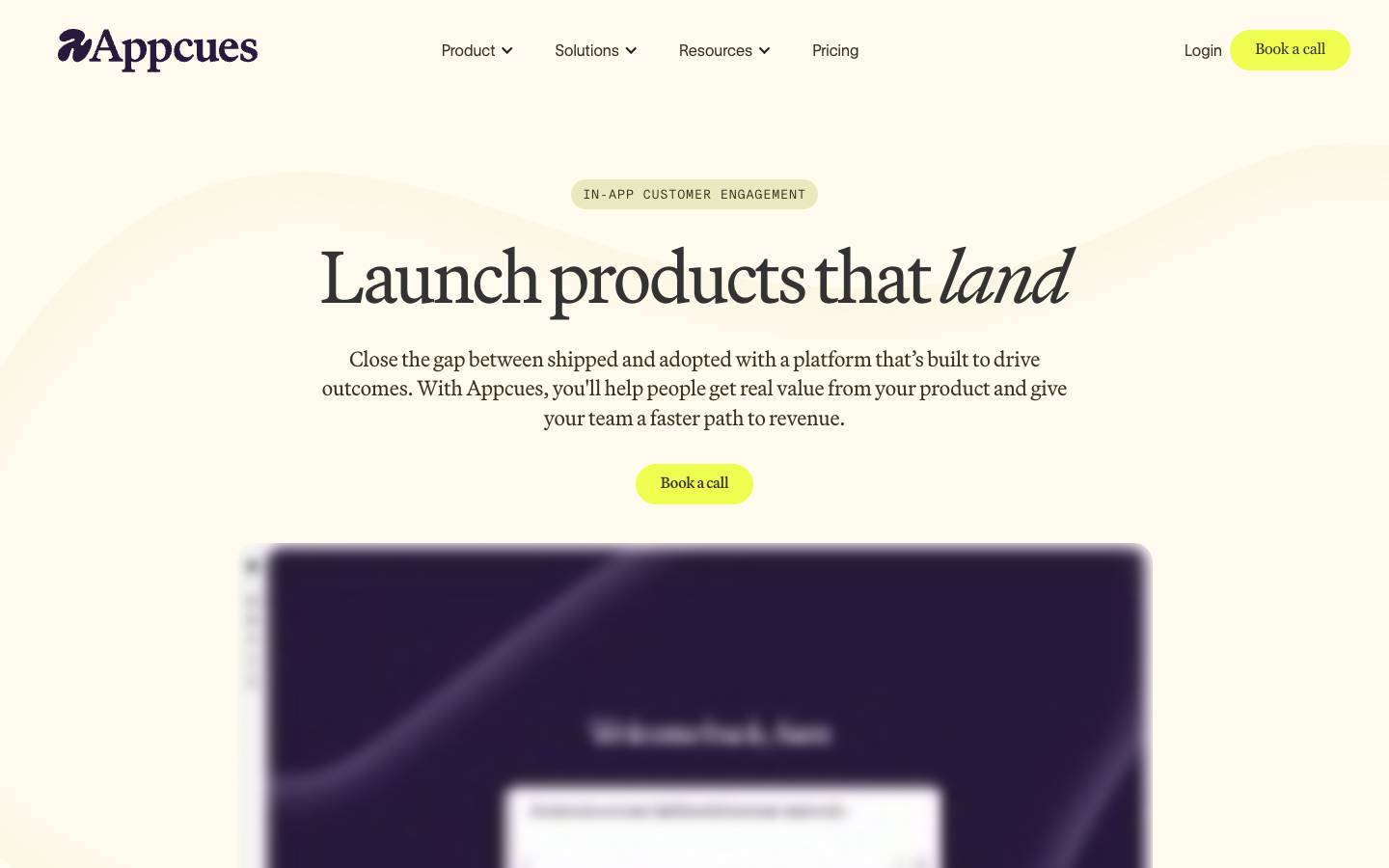 Appcues's homepage, as read on Oct 2, 2026