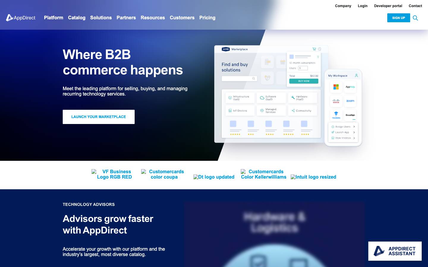 AppDirect's homepage, as read on Oct 2, 2026