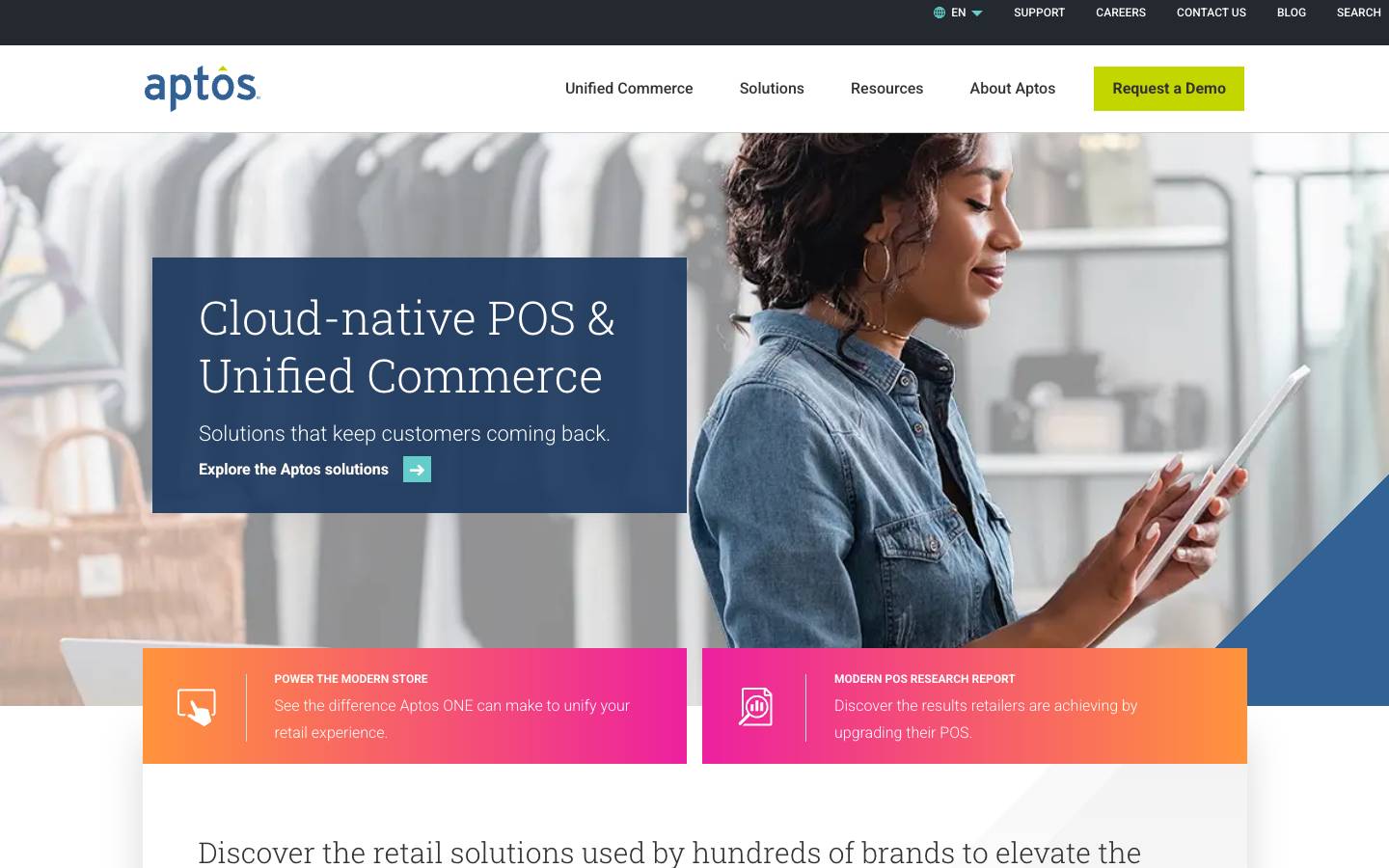 Aptos's homepage, as read on Oct 2, 2026