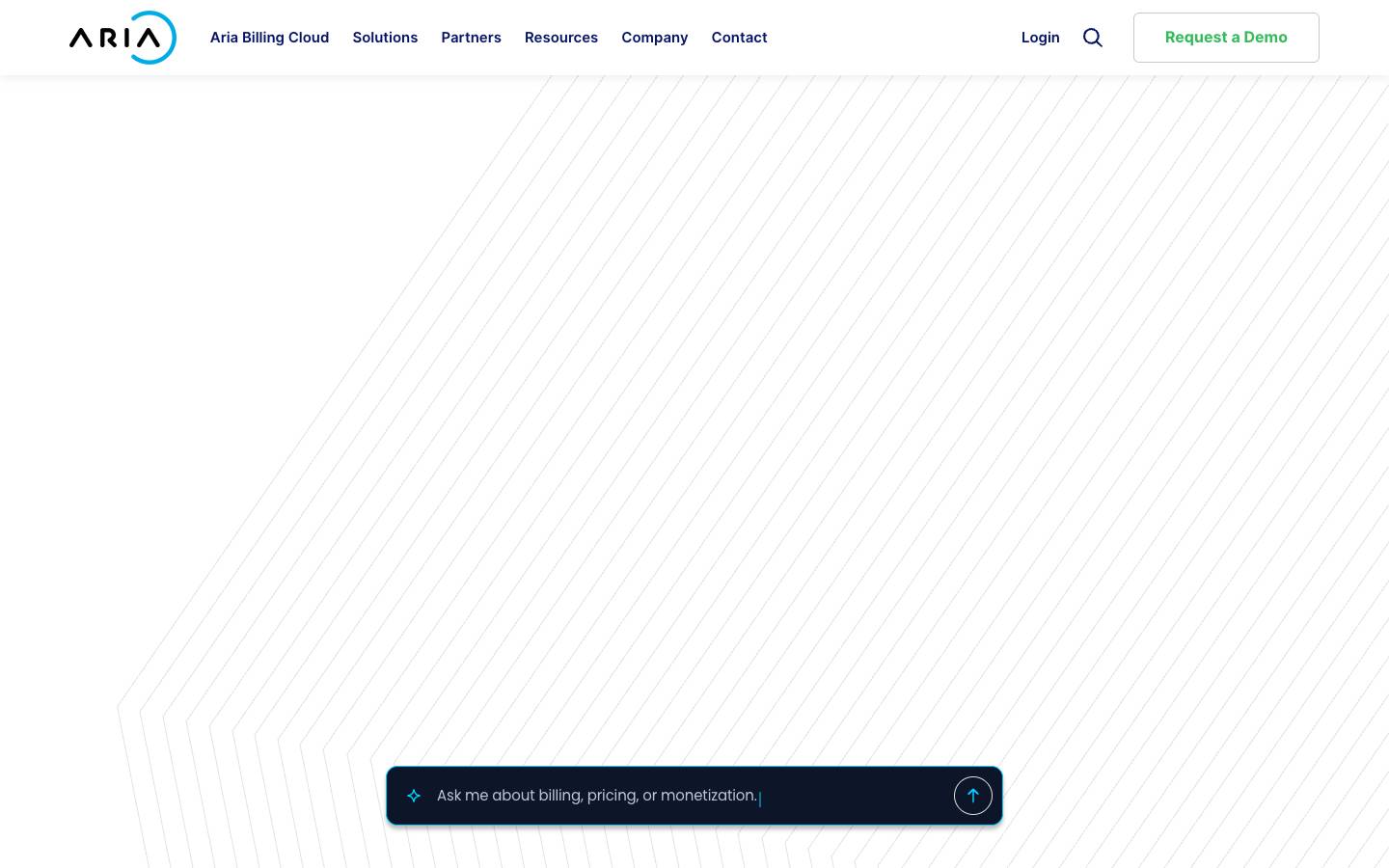 Aria Systems's homepage, as read on Oct 2, 2026
