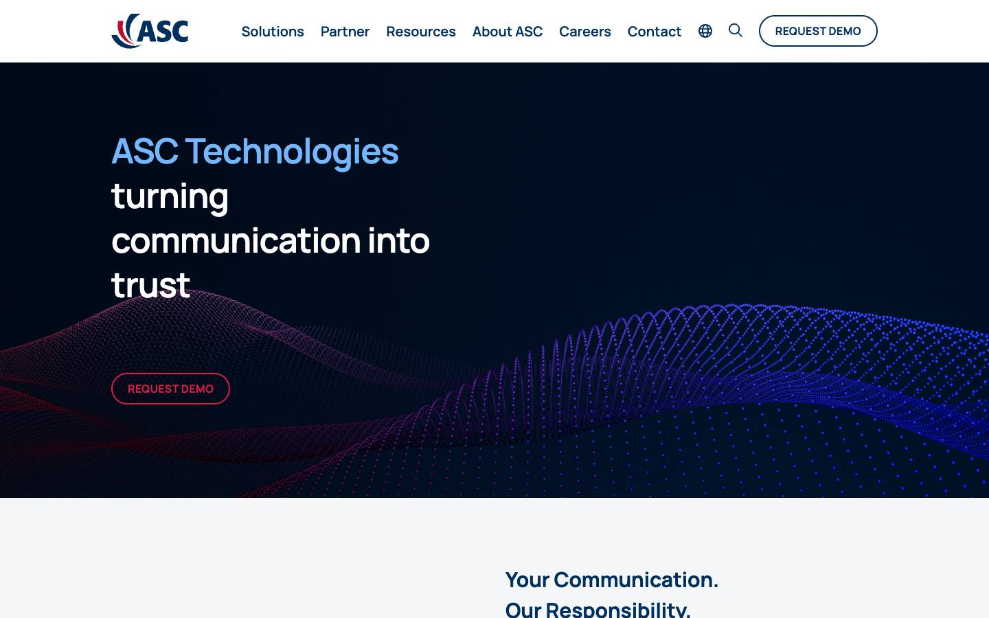 ASC Technologies's homepage, as read on Oct 2, 2026