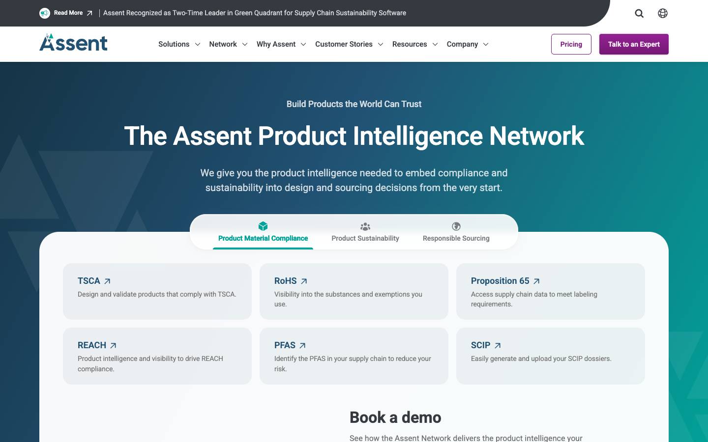 Assent's homepage, as read on Oct 2, 2026