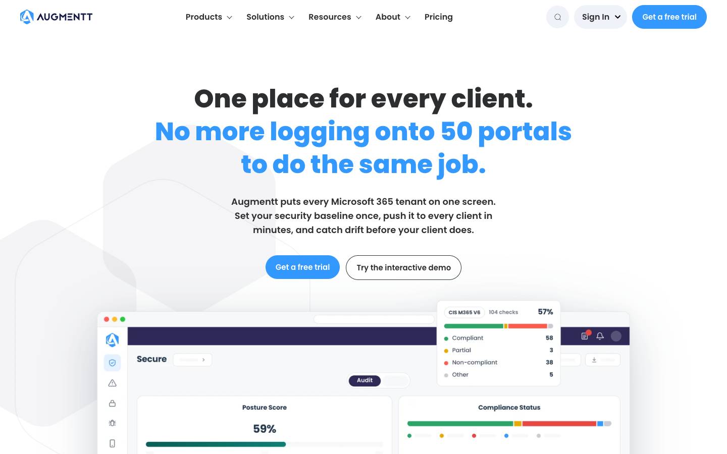 Augmentt's homepage, as read on Oct 2, 2026