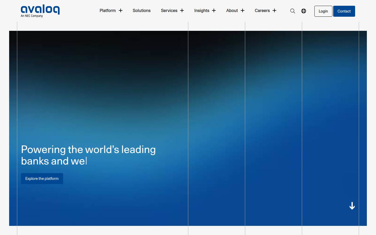 Avaloq's homepage, as read on Oct 6, 2026