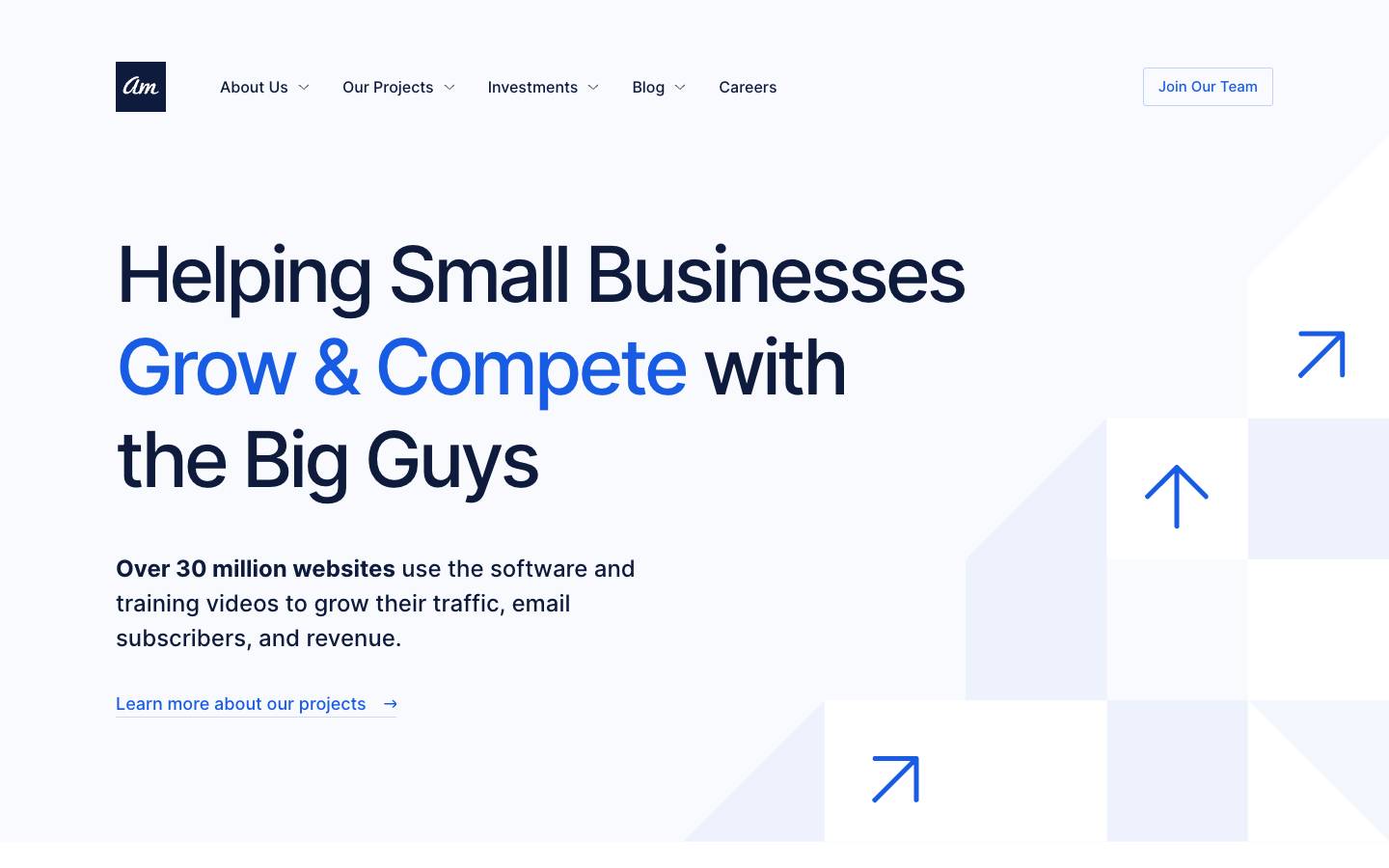 Awesome Motive's homepage, as read on Oct 2, 2026