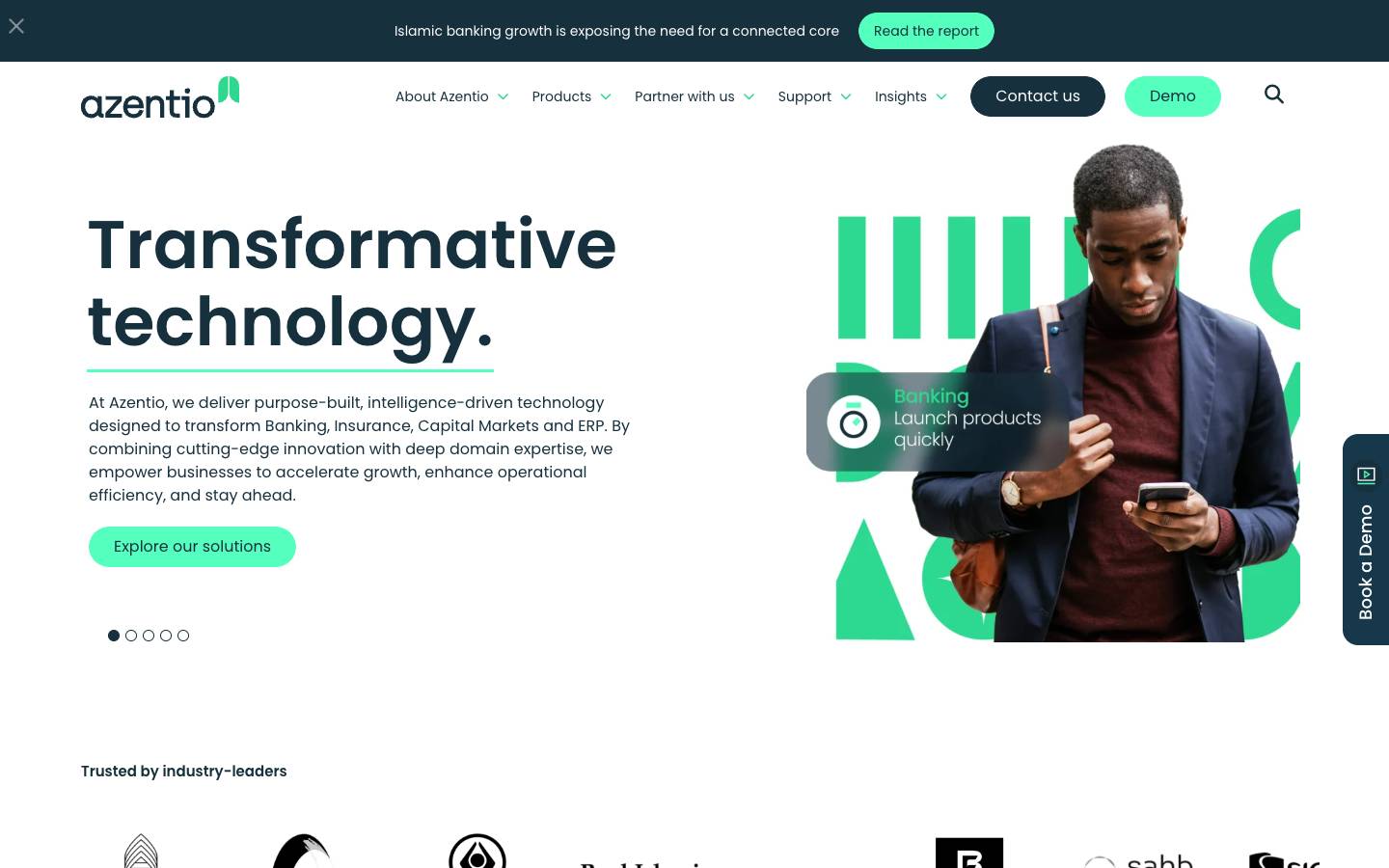 Azentio's homepage, as read on Oct 6, 2026