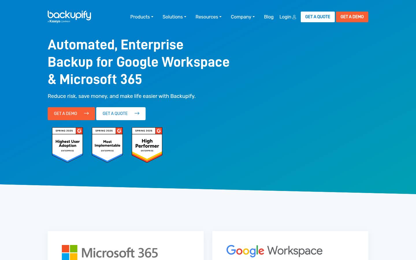 Backupify's homepage, as read on Oct 6, 2026