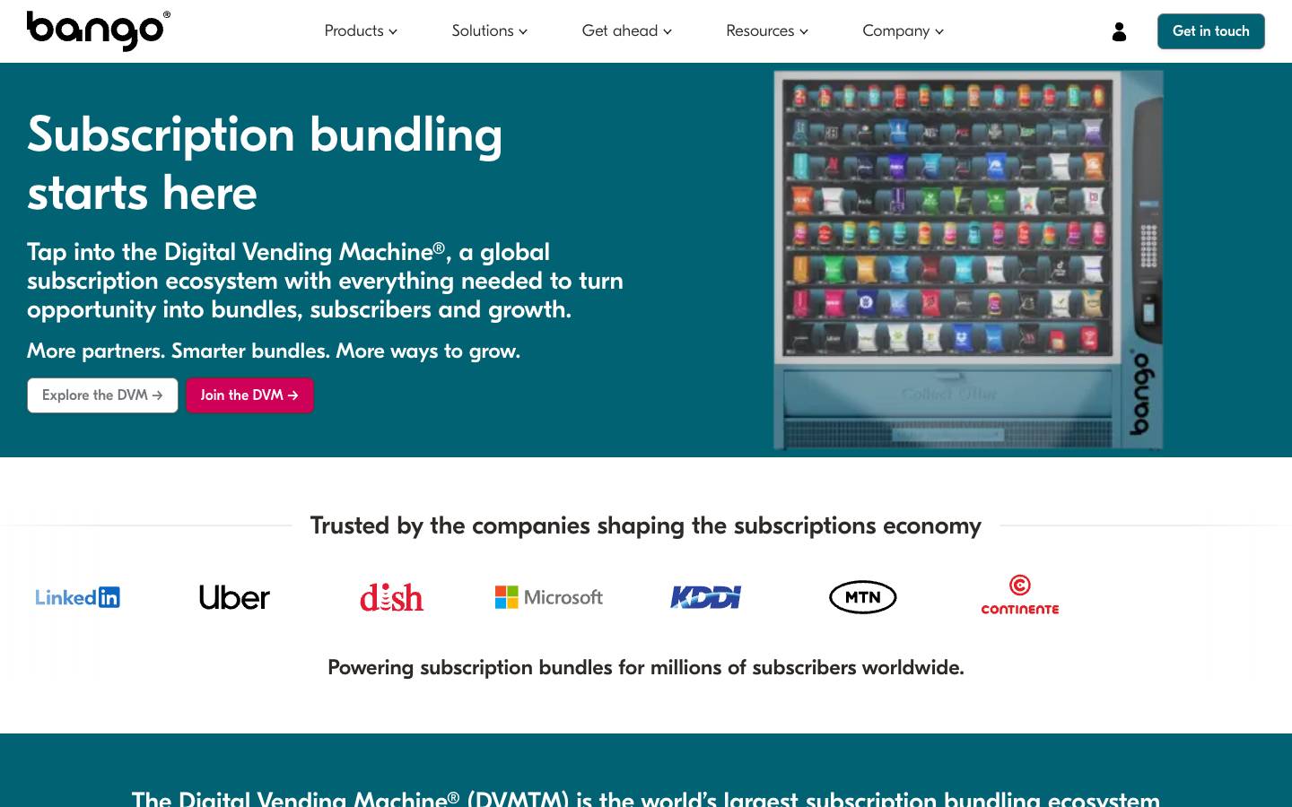 Bango's homepage, as read on Oct 2, 2026