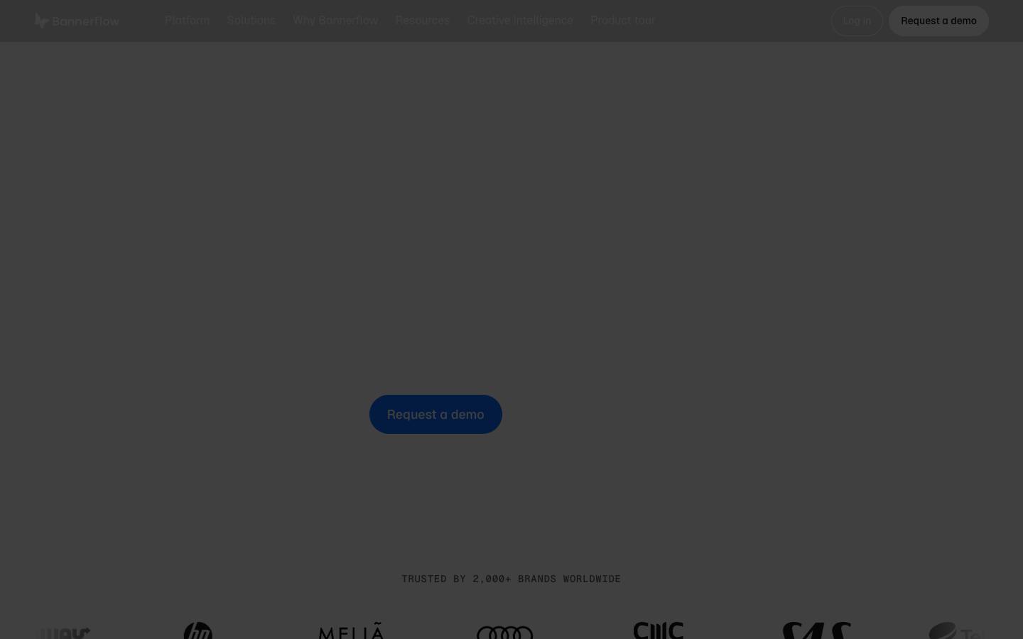 Bannerflow's homepage, as read on Oct 6, 2026