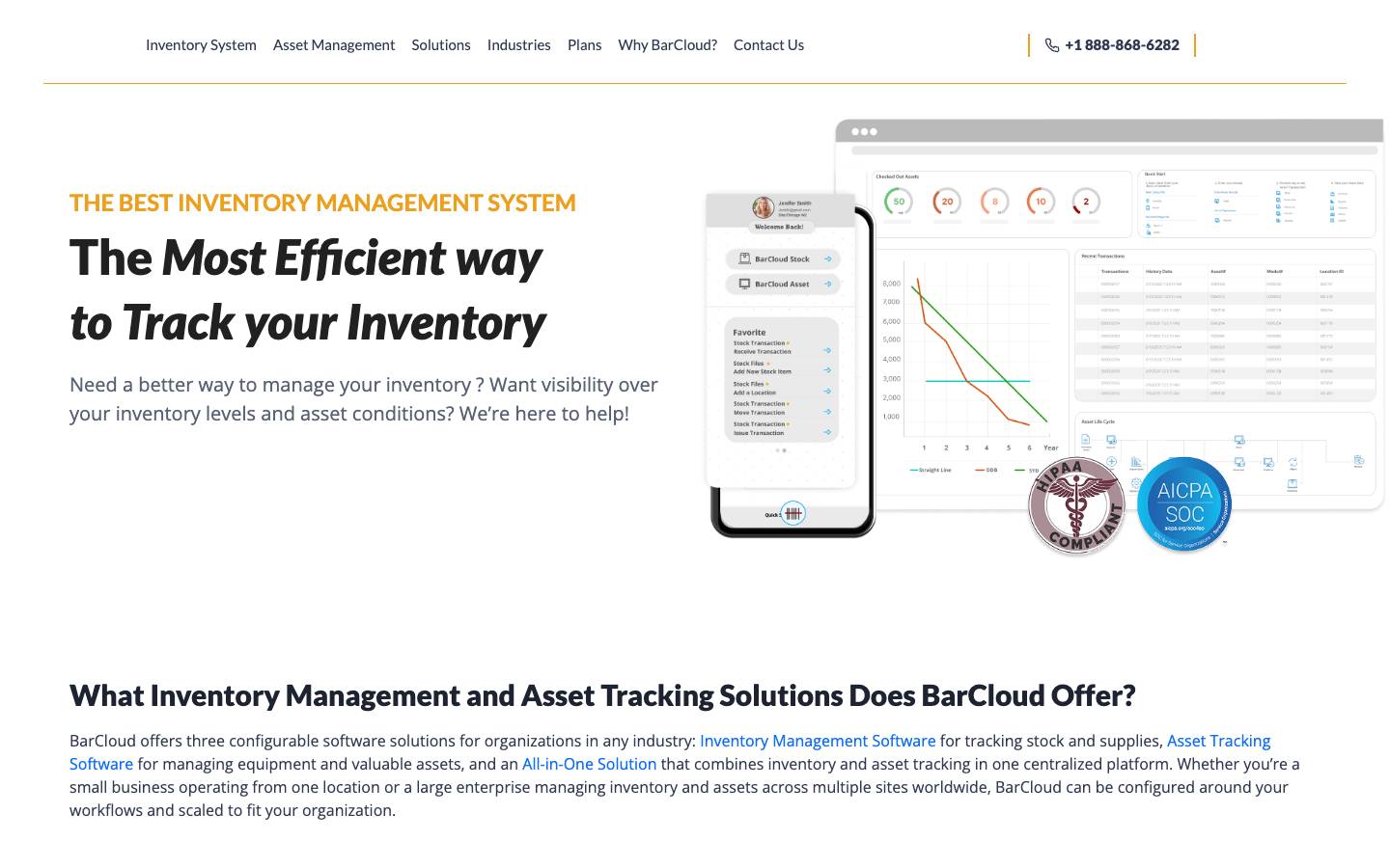 BarCloud's homepage, as read on Oct 2, 2026