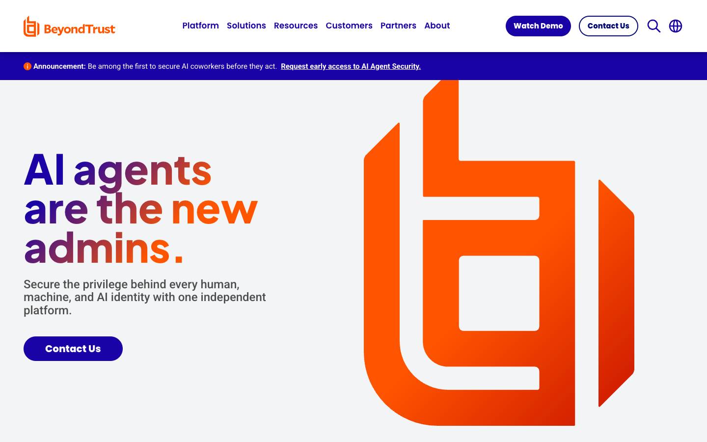 BeyondTrust's homepage, as read on Oct 2, 2026