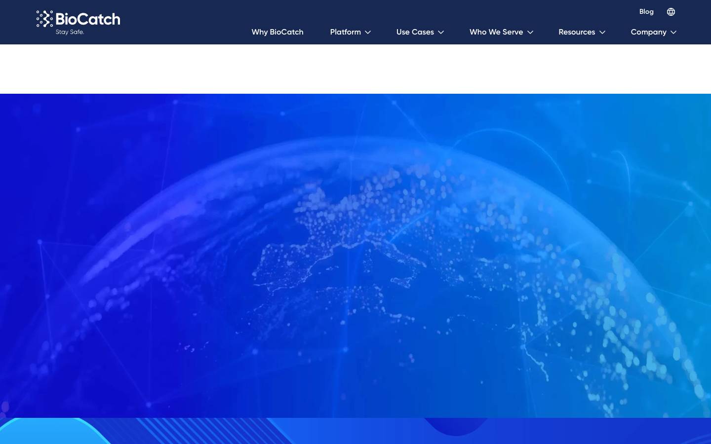 BioCatch's homepage, as read on Oct 2, 2026