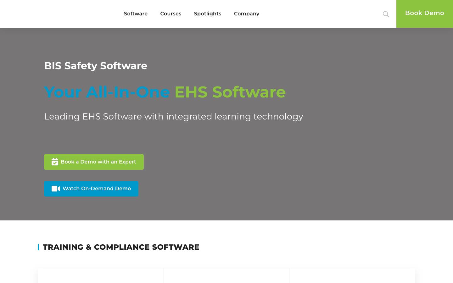 BIS Safety's homepage, as read on Oct 2, 2026