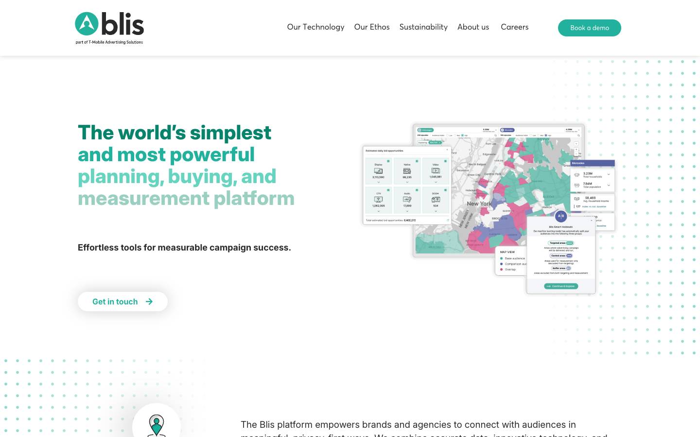 Blis's homepage, as read on Oct 2, 2026