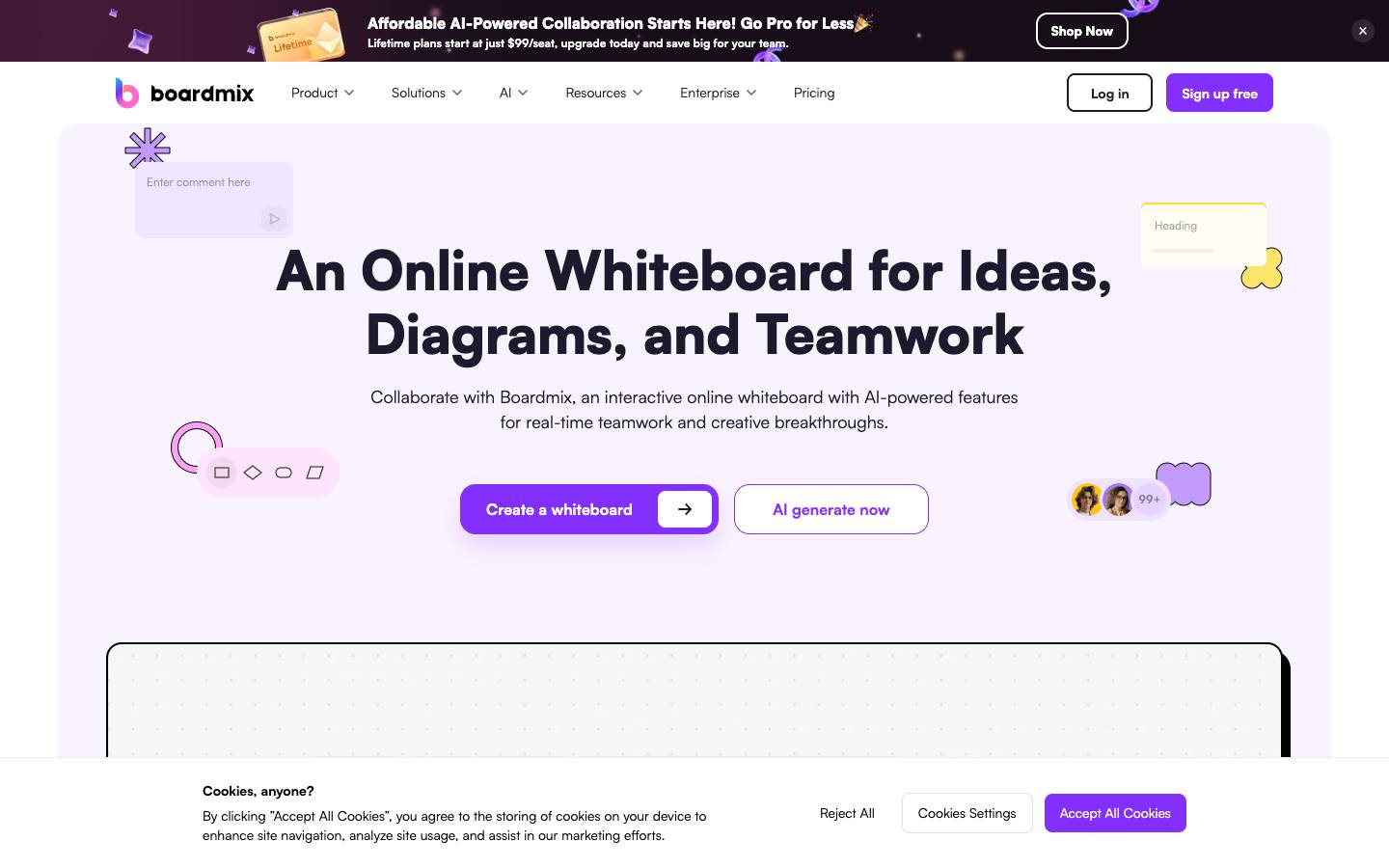 Boardmix's homepage, as read on Oct 2, 2026
