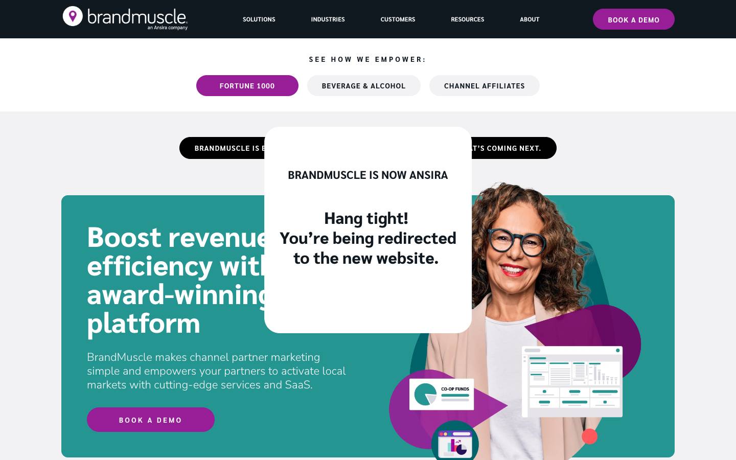 BrandMuscle's homepage, as read on Oct 6, 2026