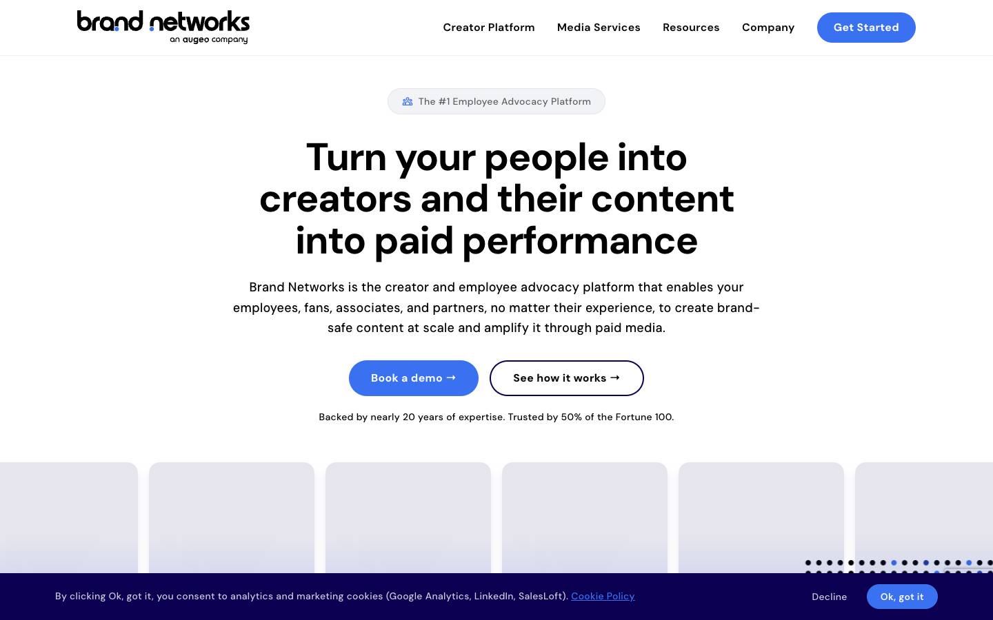 Brand Networks's homepage, as read on Oct 2, 2026