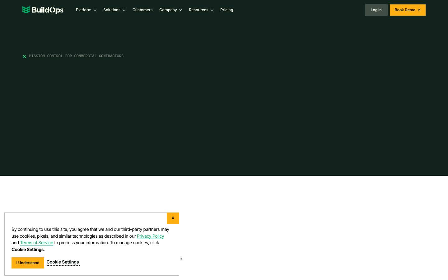 BuildOps's homepage, as read on Oct 6, 2026