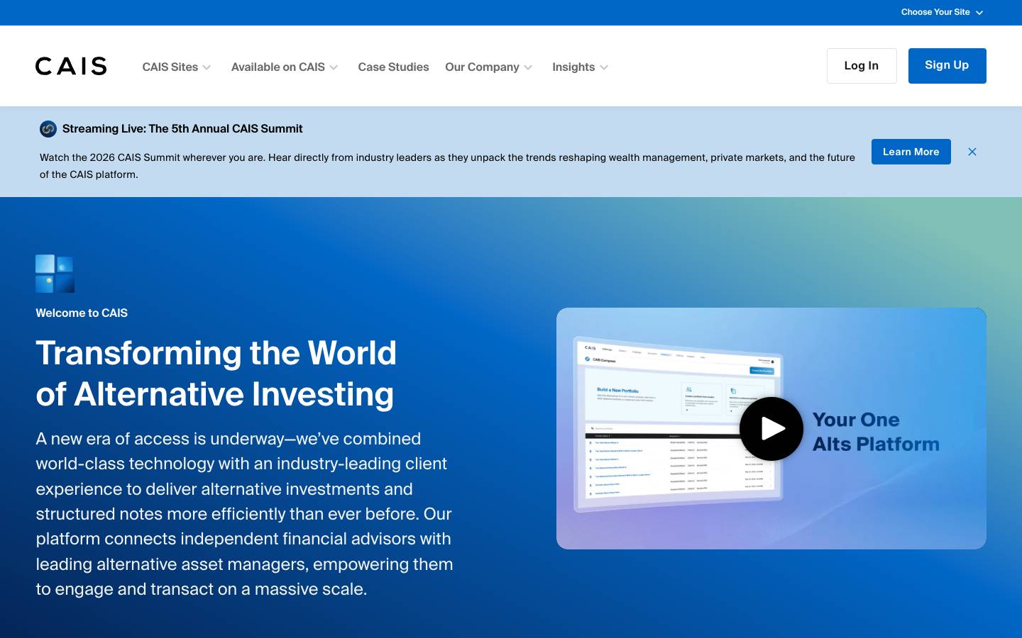 CAIS's homepage, as read on Oct 2, 2026