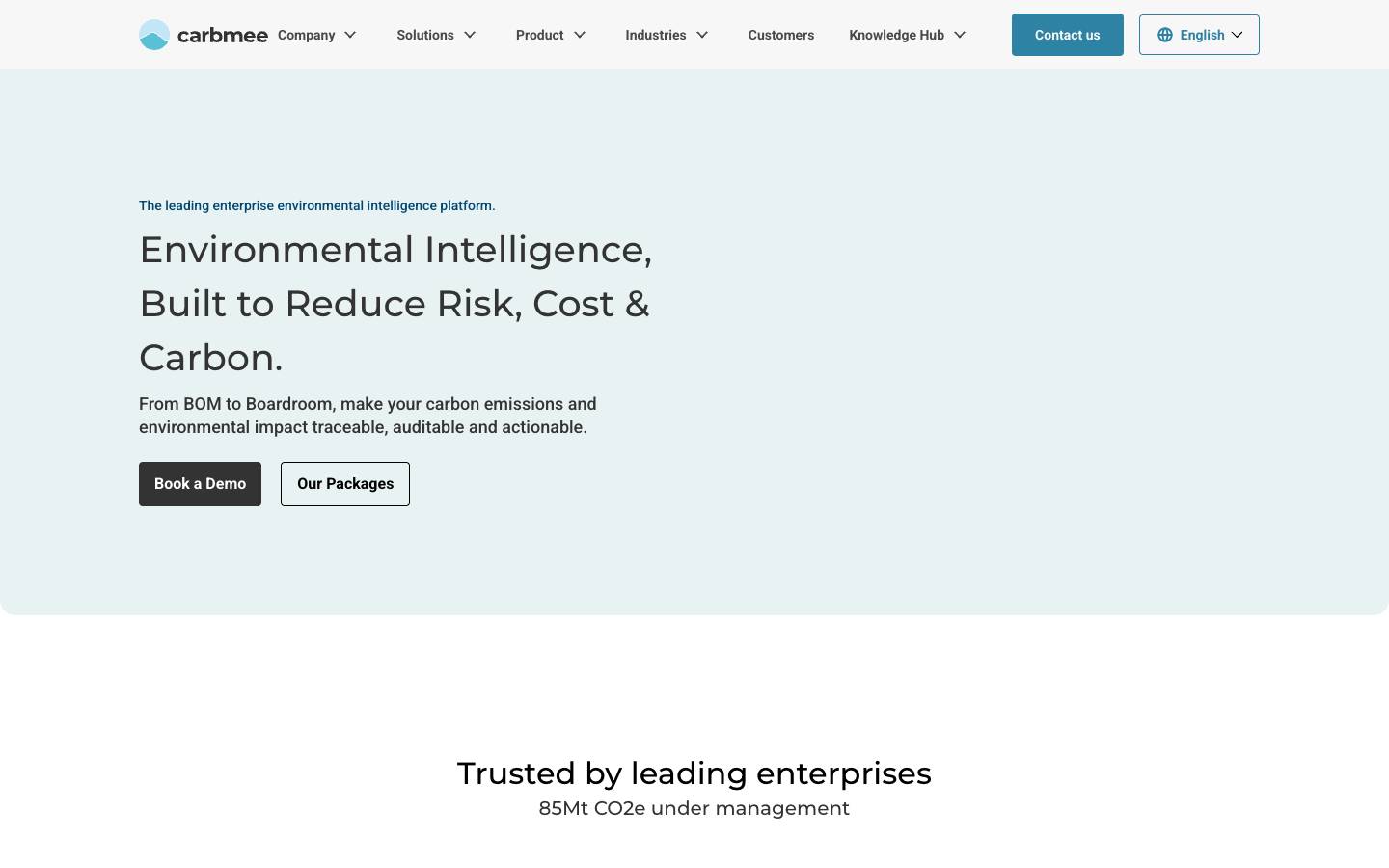 Carbmee's homepage, as read on Oct 2, 2026