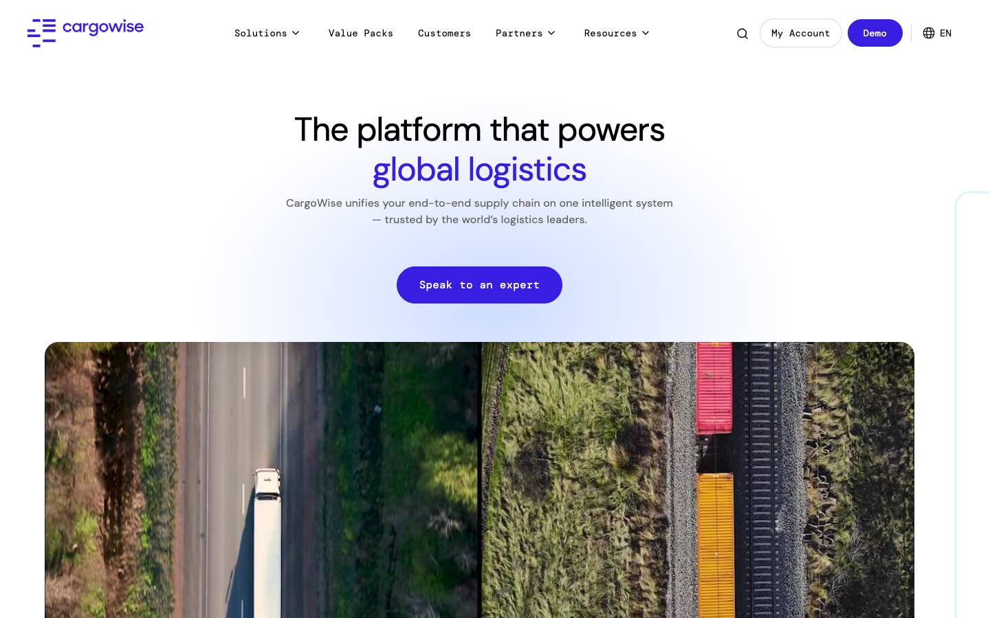 CargoWise's homepage, as read on Oct 2, 2026