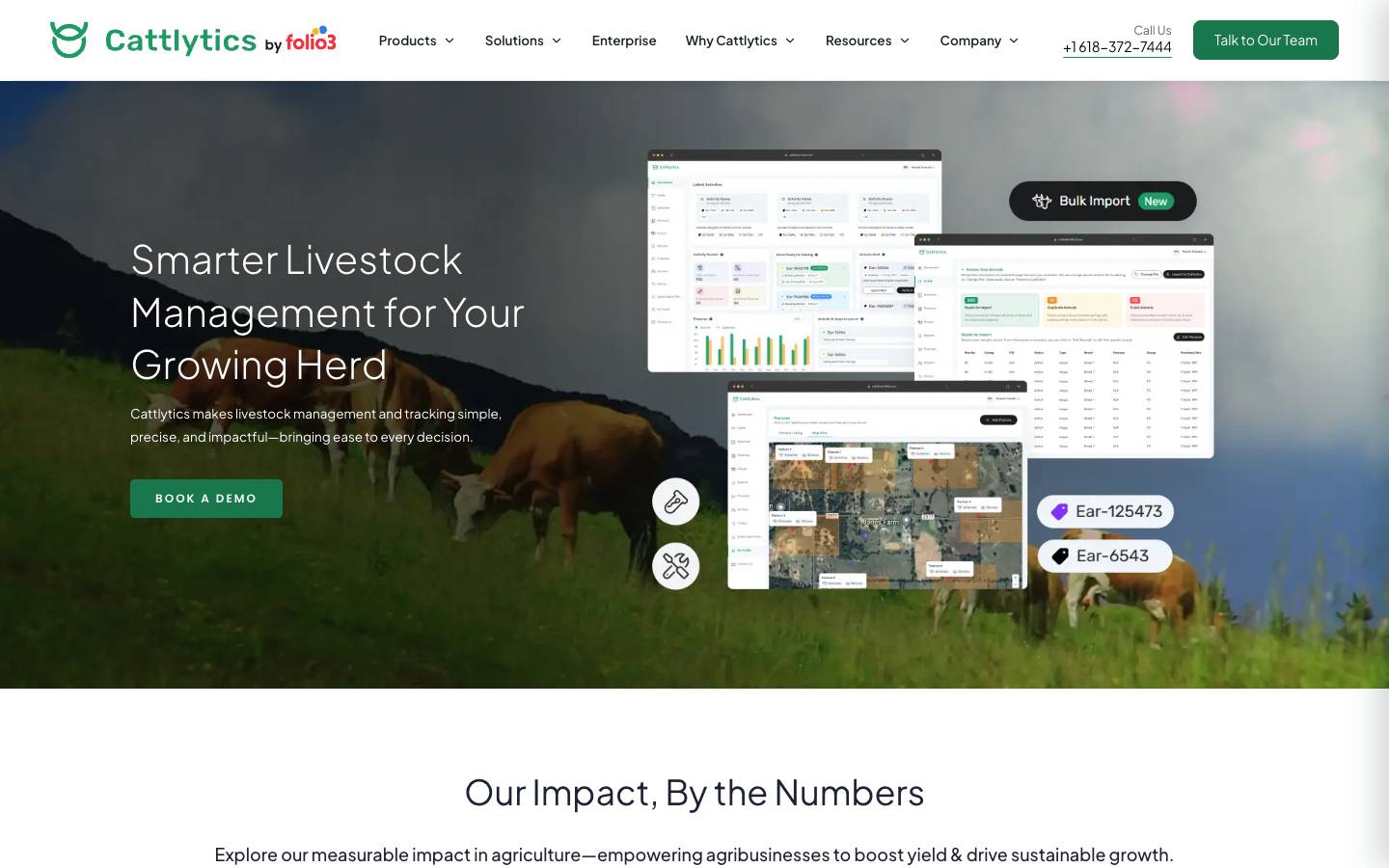 Cattlytics's homepage, as read on Oct 2, 2026