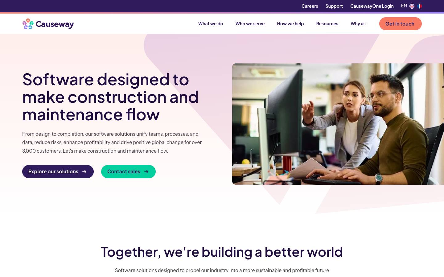 Causeway's homepage, as read on Oct 2, 2026