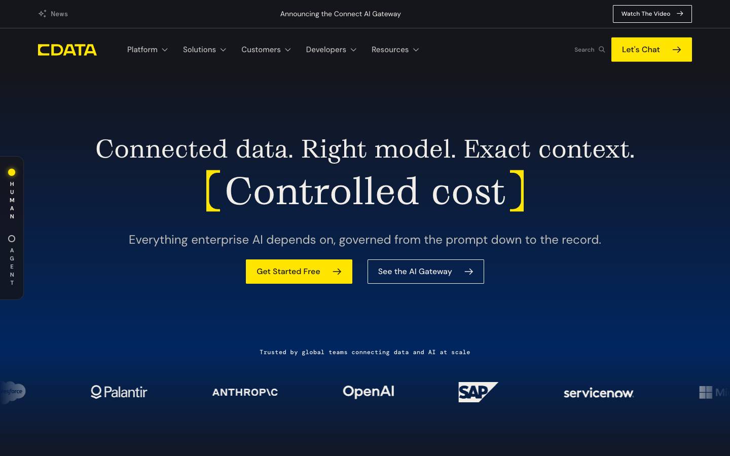 Cdata's homepage, as read on Oct 2, 2026