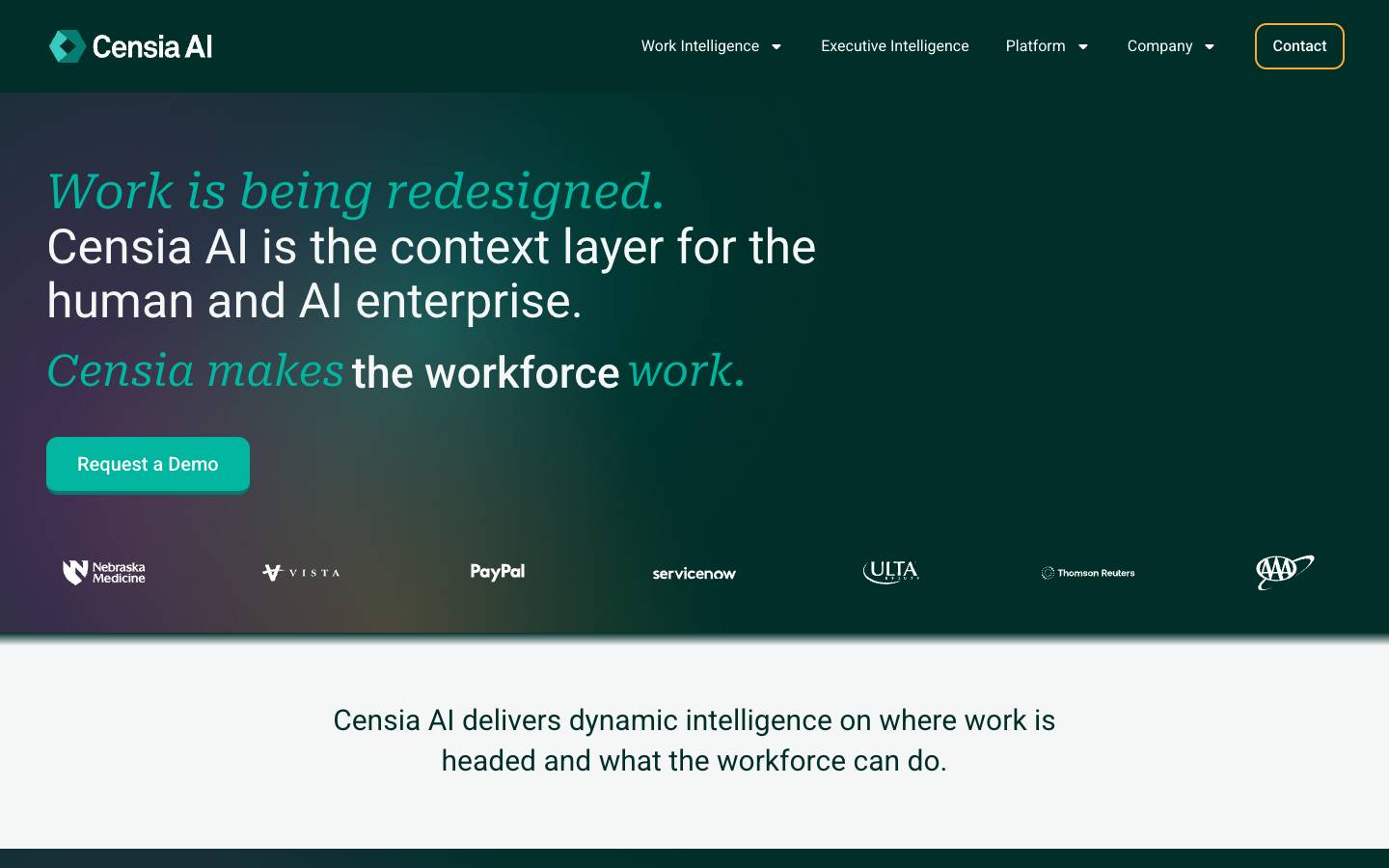 Censia's homepage, as read on Oct 2, 2026
