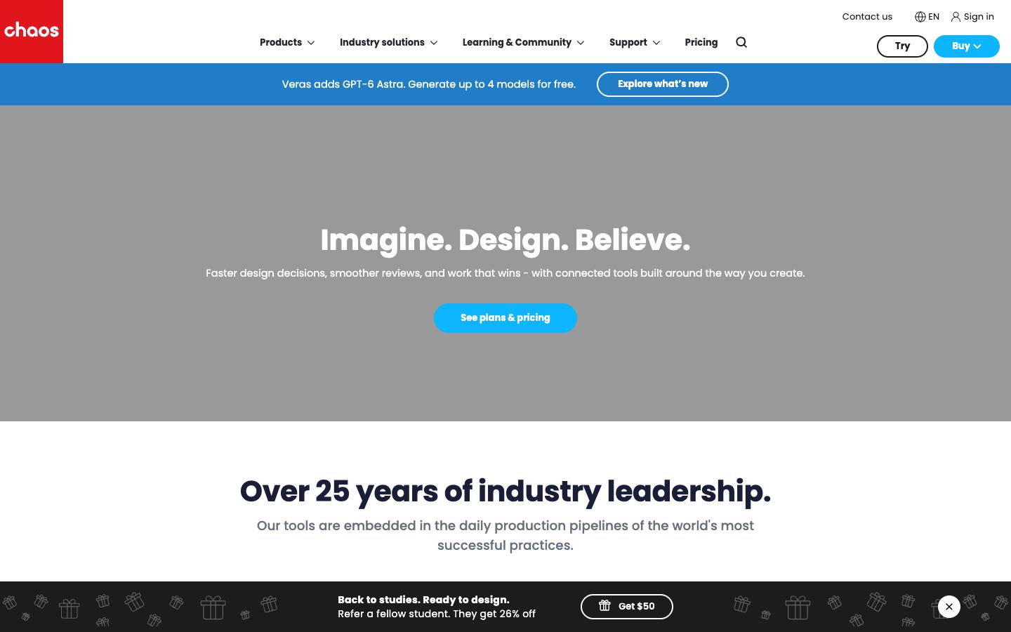 Chaos's homepage, as read on Oct 2, 2026