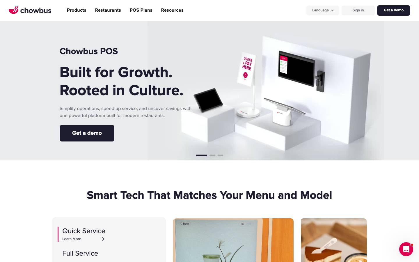 Chowbus's homepage, as read on Oct 2, 2026