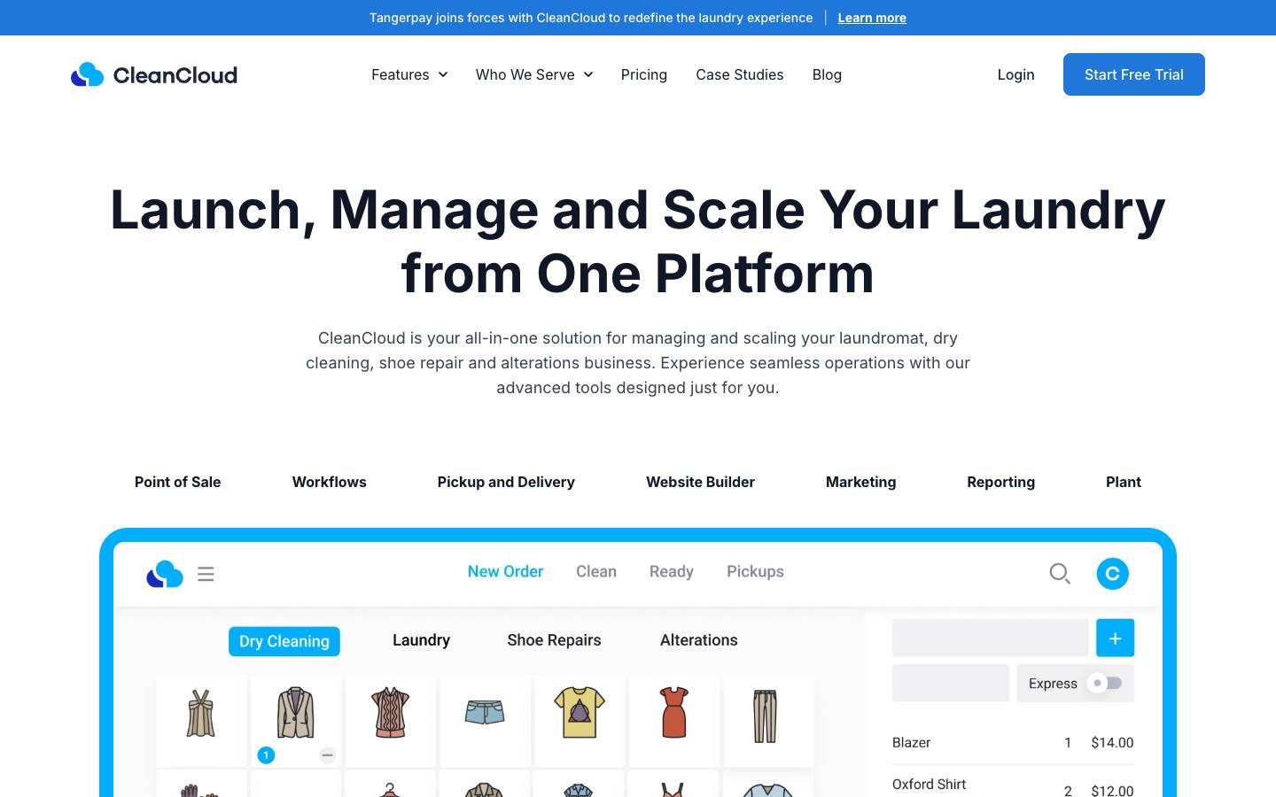 Cleancloudapp's homepage, as read on Oct 2, 2026