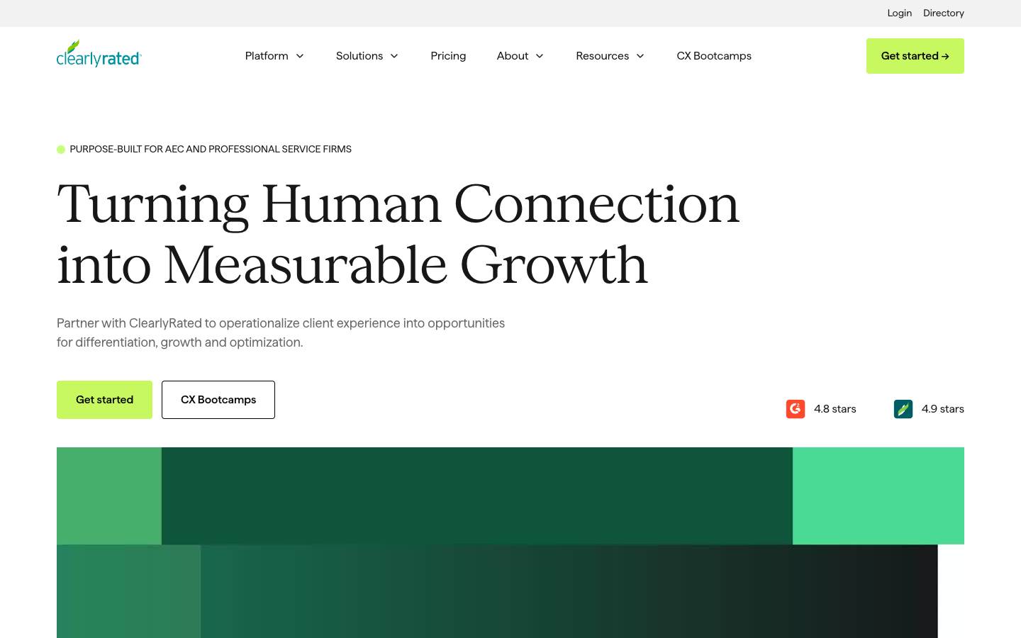 ClearlyRated's homepage, as read on Oct 2, 2026