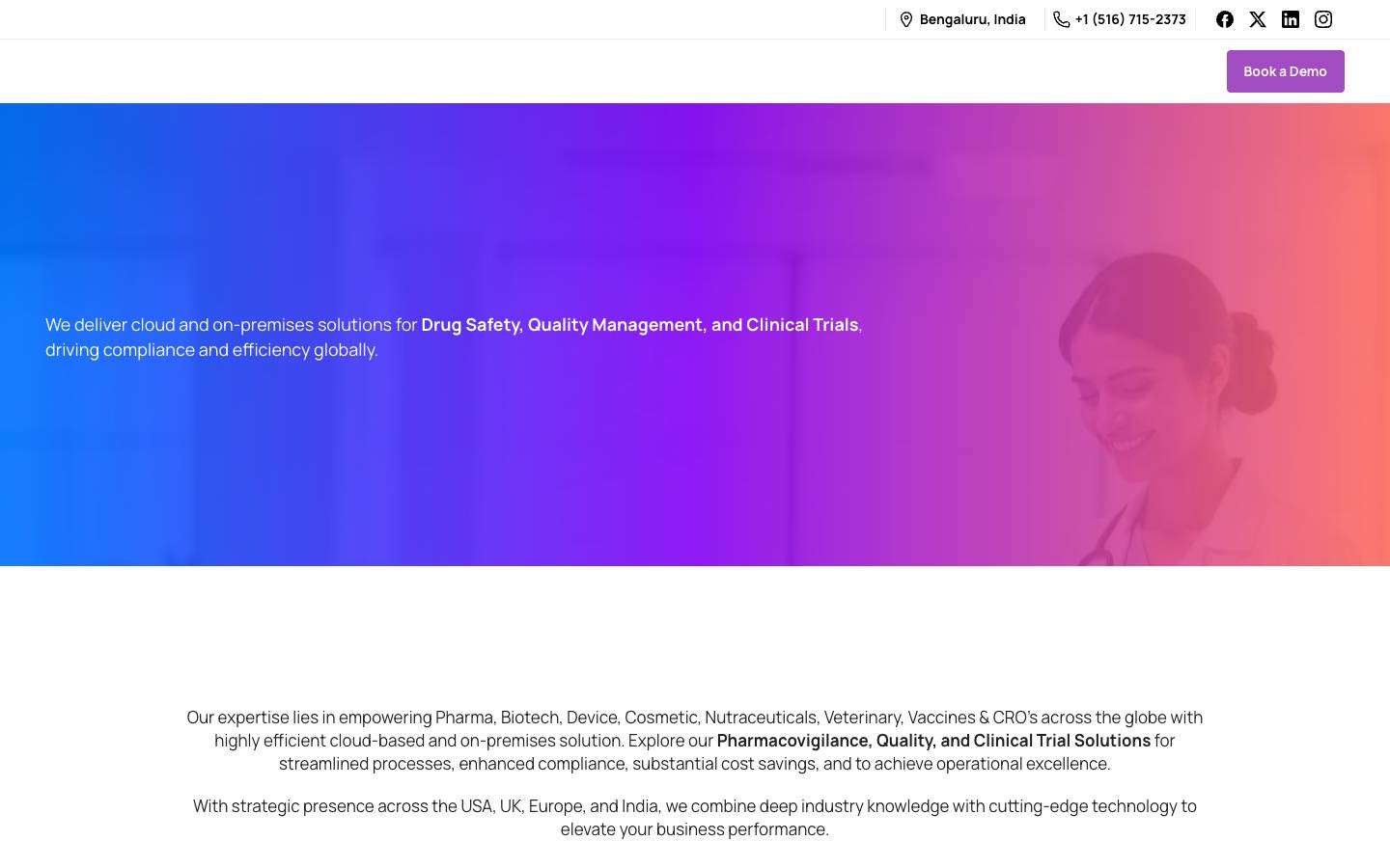 Clinevotech's homepage, as read on Oct 6, 2026