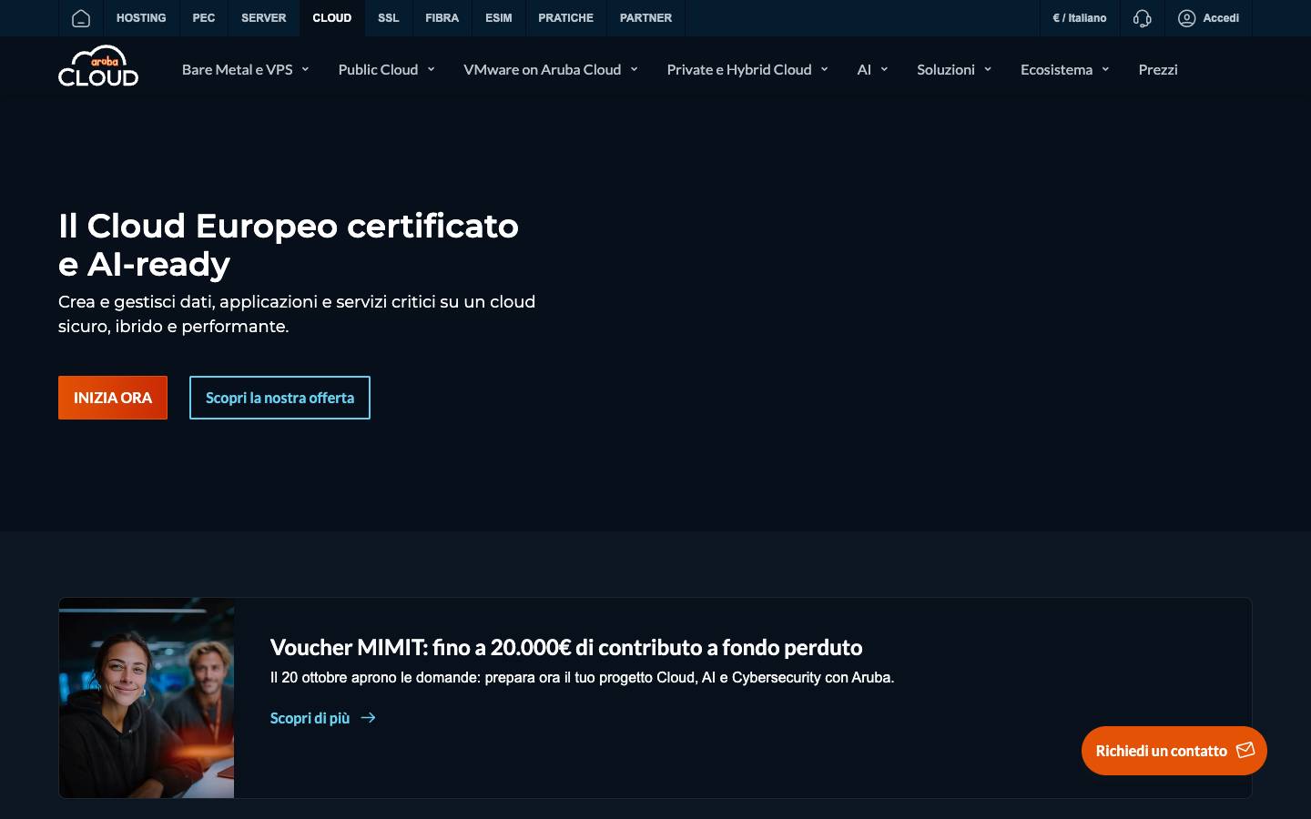 Cloud's homepage, as read on Oct 2, 2026