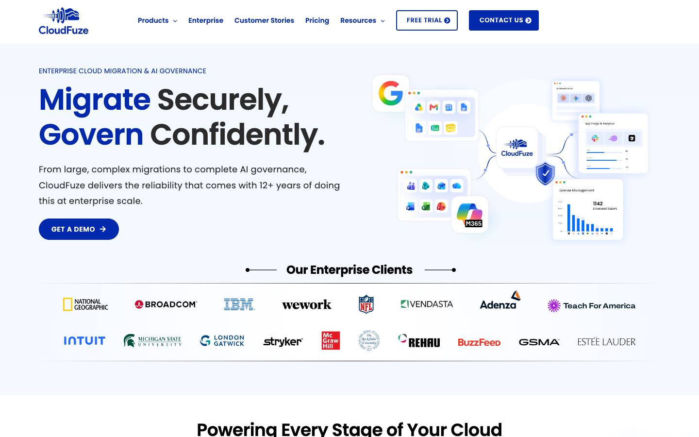 CloudFuze's homepage, as read on Oct 2, 2026