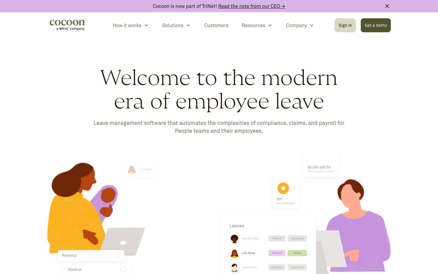 Cocoon's homepage, as read on Oct 2, 2026
