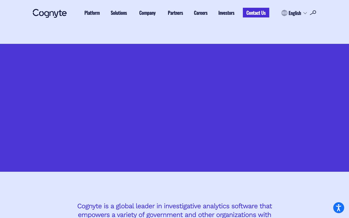 Cognyte's homepage, as read on Oct 6, 2026