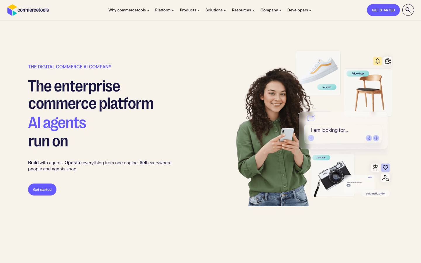 Commercetools's homepage, as read on Oct 2, 2026