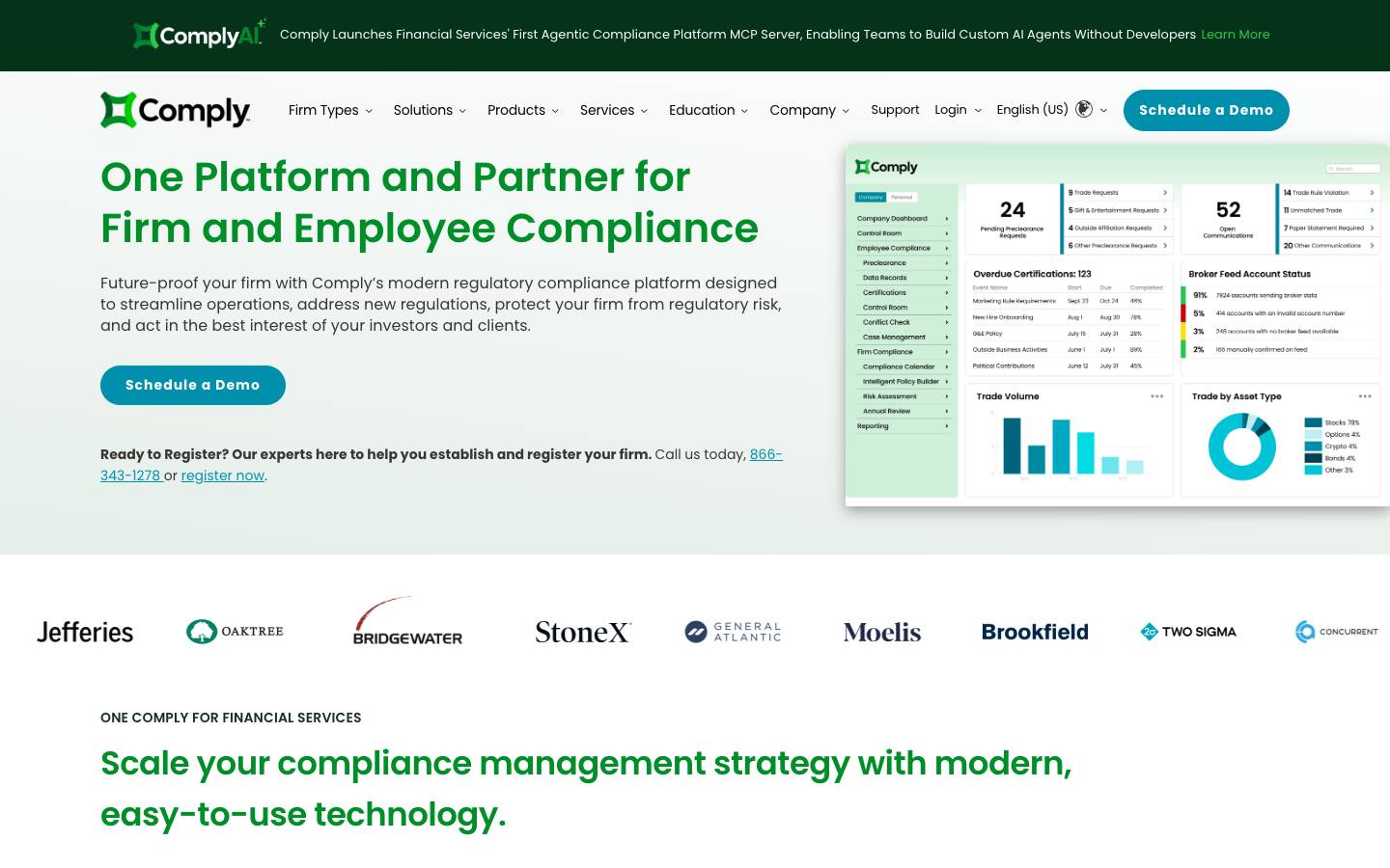 Comply's homepage, as read on Oct 2, 2026
