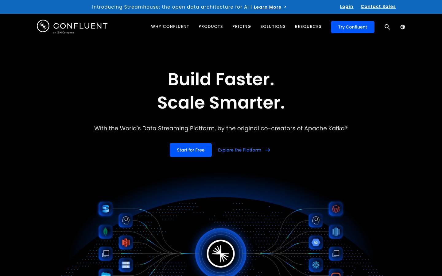 Confluent's homepage, as read on Oct 2, 2026