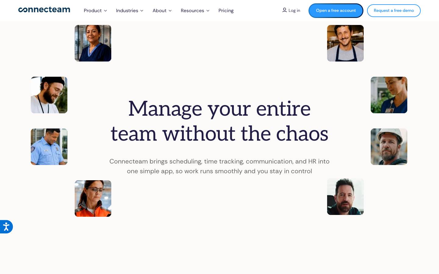 Connecteam's homepage, as read on Oct 2, 2026